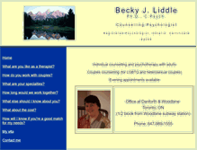 Tablet Screenshot of beckyliddle.ca